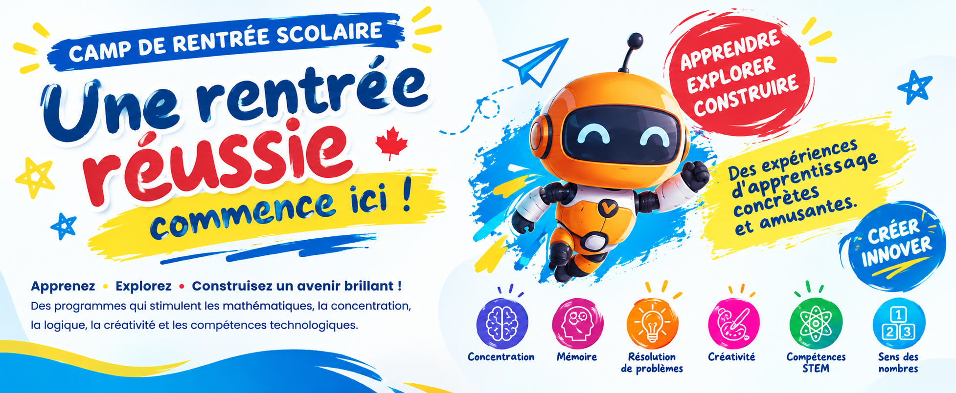 Camp de rentrée scolaire — OBotz, UCMAS et i-Maths